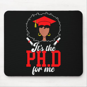 Die Promotion schwarze Doktorpromotion PromotionDe Mousepad