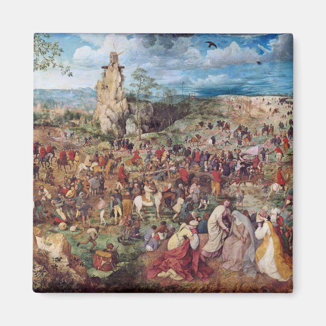 Die Prozession nach Calvary, Pieter Bruegel Magnet (Vorne)