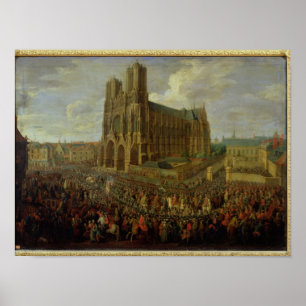 Die Prozession von König Louis XV Poster