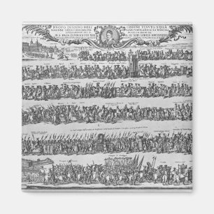 Die Prozession von Papst Innocent XII Magnet