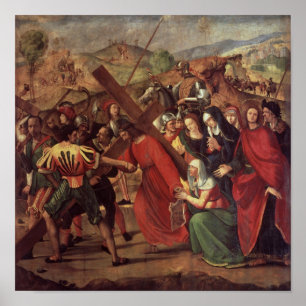 Die Prozession zum Kalvarienberg, c.1505 Poster