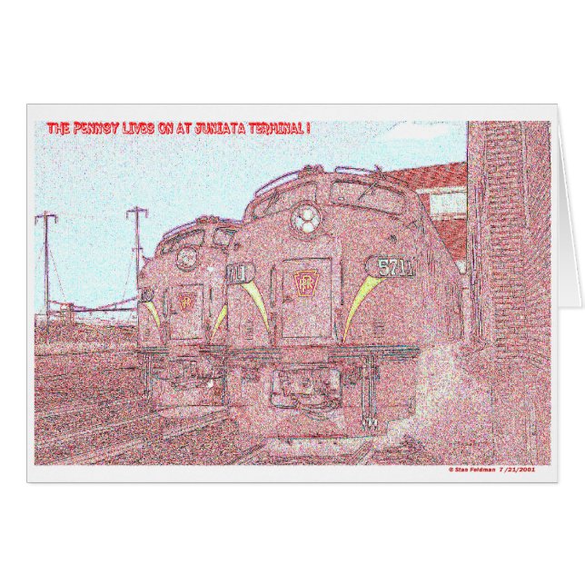 Die PRR Leben an an Juniata Terminal Company (Vorderseite (Horizontal))