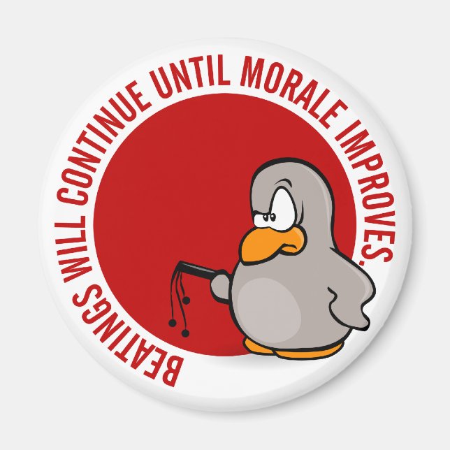 Die Prügel werden so lange fortgesetzt, bis sich d Magnet (Vorne)