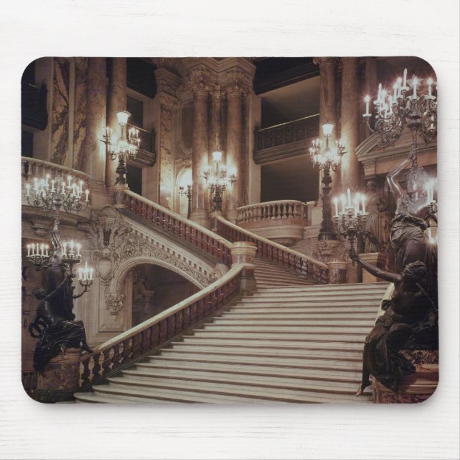 Die Prunktreppe der Oper-Garnier Mousepad (Vorne)