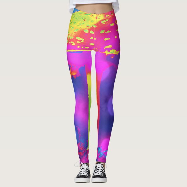 Die psychedelische Shroom Leggings (Vorderseite)