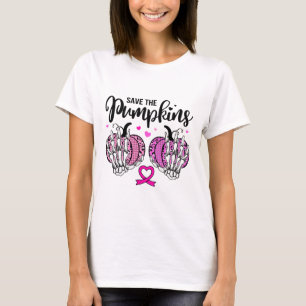 Die Pumpkins S mit Skeletthandschuhen gerettet wer T-Shirt