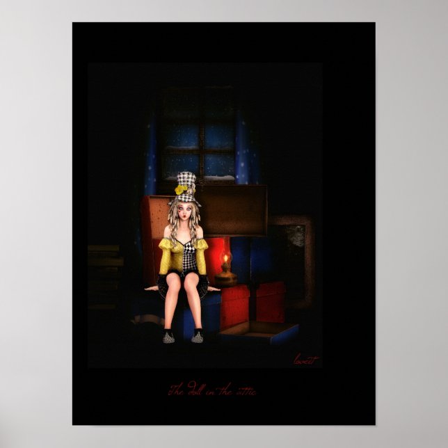 Die Puppe auf dem Dachboden Poster (Vorne)
