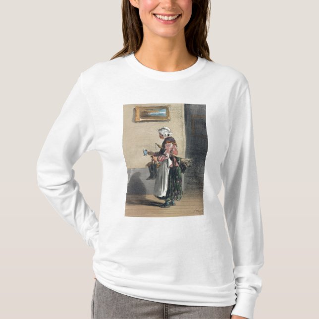 Die Putzfrau, von 'Les Femmes De Paris T-Shirt (Vorderseite)