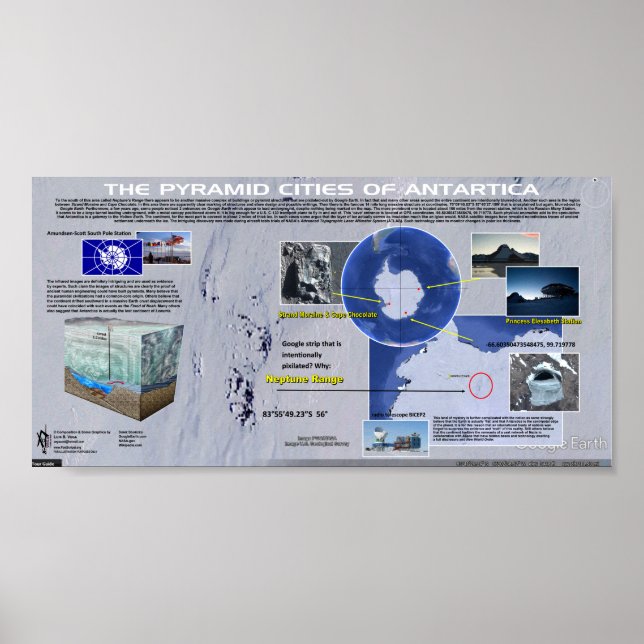 Die Pyramiden der Antarktis Poster (Vorne)
