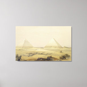 Die Pyramiden von Giseh, "von Ägypten und von Leinwanddruck