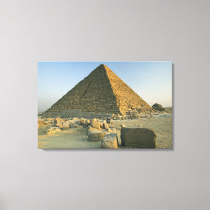 Die Pyramiden von Giza, die fast 5000 2 Leinwanddruck