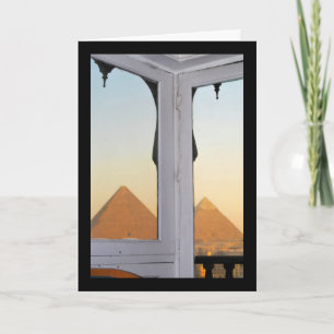 Die Pyramiden von Giza vom Hotel Pyramisa Karte