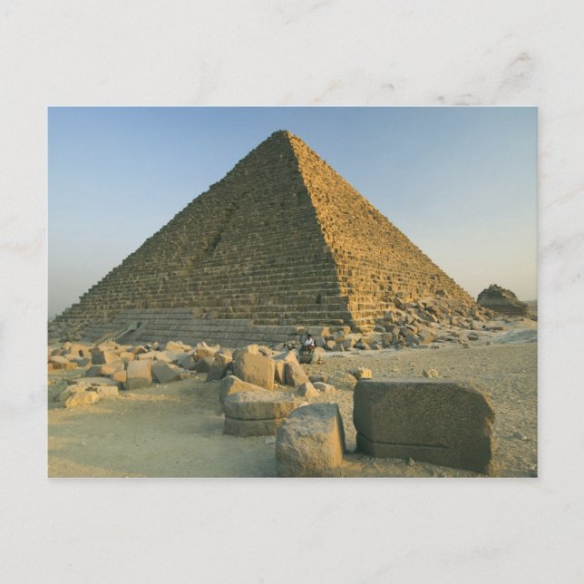Die Pyramiden von Gizeh, die fast 5000 2 Postkarte (Vorderseite)