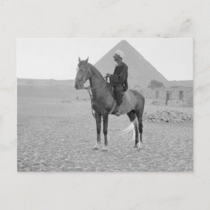 Die Pyramiden von Gizeh mit Reiter um 1934 Postkarte