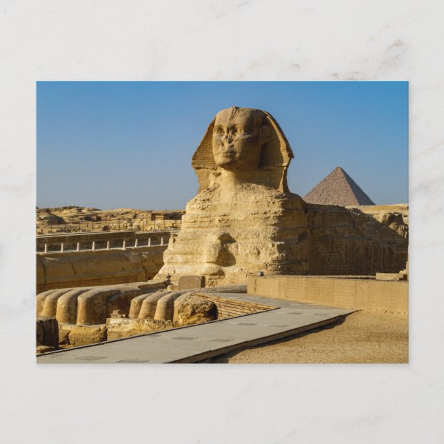 Die Pyramiden von Gizeh Postkarte (Vorderseite)