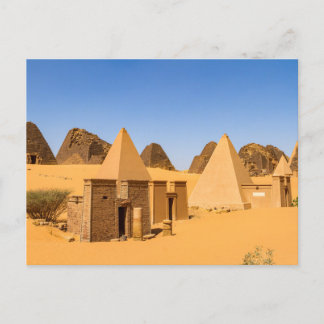 Die Pyramiden von Meroe Postkarte
