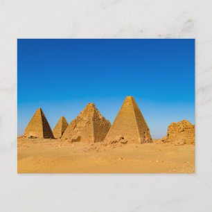 Die Pyramiden von Meroe Postkarte
