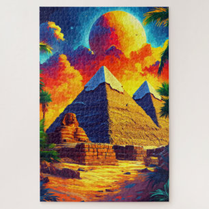 Die Pyramidenanlage von Gizeh. Kairo, Ägypten.
