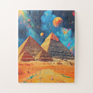 Die Pyramidenanlage von Gizeh. Kairo, Ägypten.