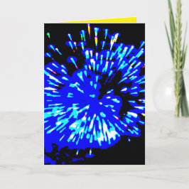 Die Pyrotechnik-Karte Feiertagskarte