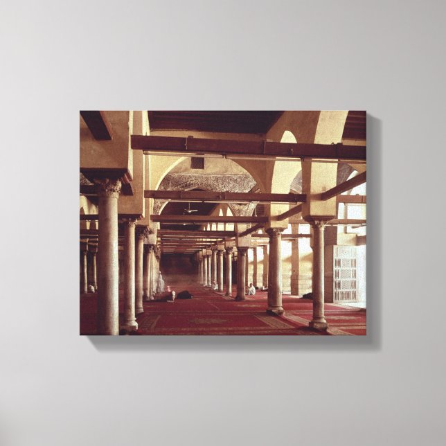 Die Qibla Liwan der Moschee von Al-Azhar Leinwanddruck (Vorderseite)