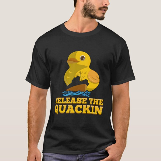 Die Quackin Funny Duck Puppe loslassen T-Shirt (Vorderseite)