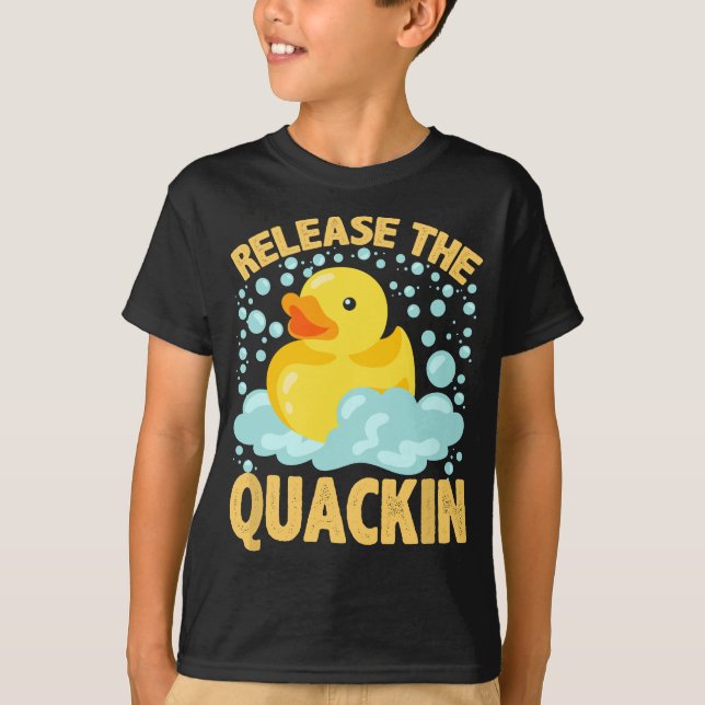 Die Quackin Rubber Ducky T Duck Liebhaber entlasse T-Shirt (Vorderseite)