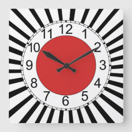 Die quadratische Wanduhr, modernes Design Quadratische Wanduhr
