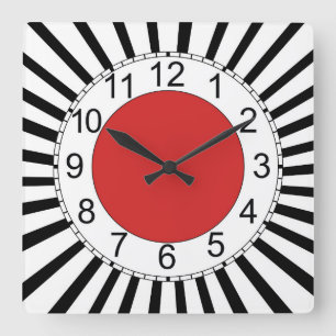 Die quadratische Wanduhr, modernes Design Wanduhr