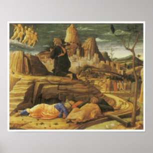 Die Qual im Garten. c 1460 Poster