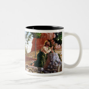 Die Qual im Garten Zweifarbige Tasse
