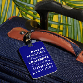 Die Qualitäten von Great Women Blue Gepäckanhänger