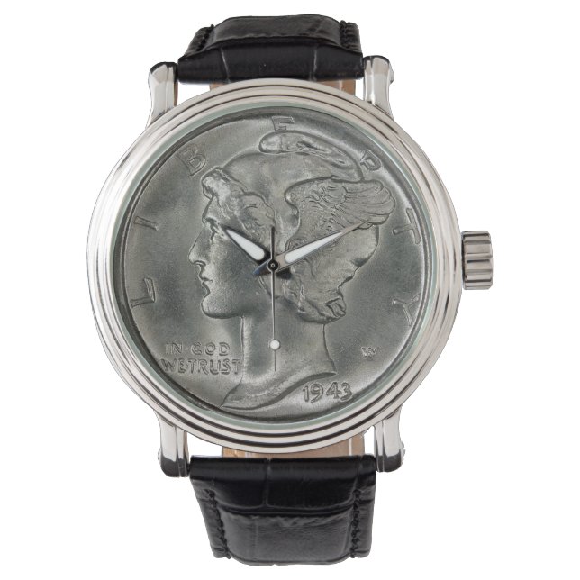 Die Quecksilber-Dime-Uhr Armbanduhr (Vorderseite)