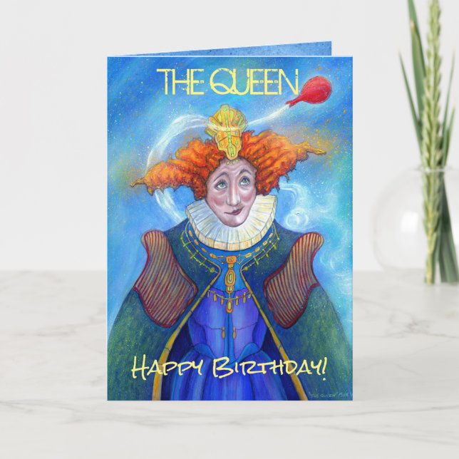 Die "Queen Happy Birthday Card" Karte (Vorderseite)
