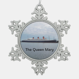 Die Queen Mary-Kreuzschiff-Verzierung Schneeflocken Zinn-Ornament