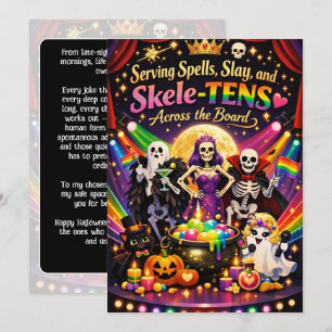 🎃🌈 Die Queer Halloween Cabaret Karte