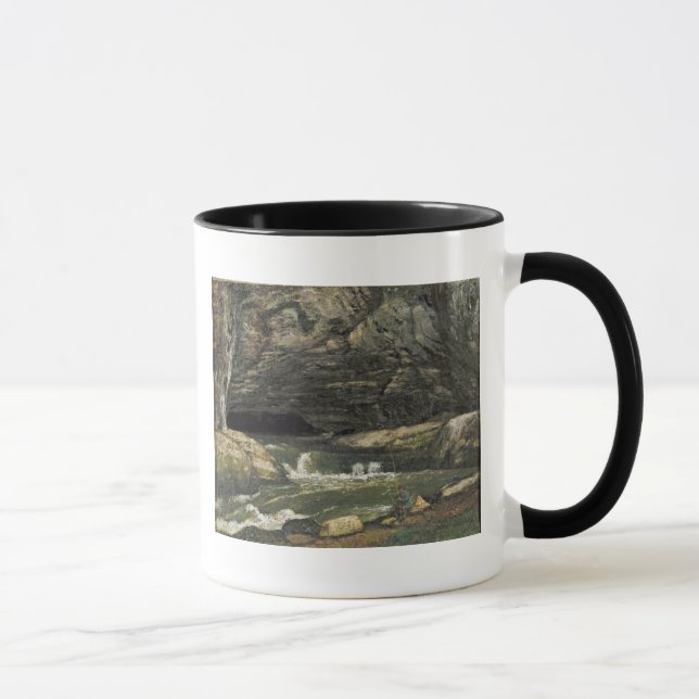 Die Quelle des Loue oder des La Grotte Sarrazine Tasse (Rechts)