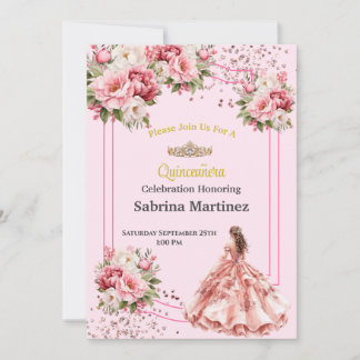 Die Quinceanera-Einladung Einladung