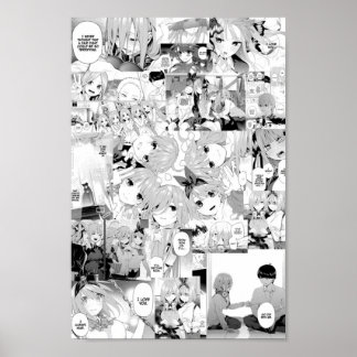 Die Quintessenz-Manga-Collage Poster