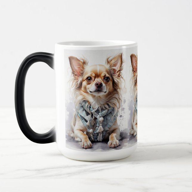 Die Quirky Dog Log Tasse"Pfade & Schlucken Verwandlungstasse (Links)