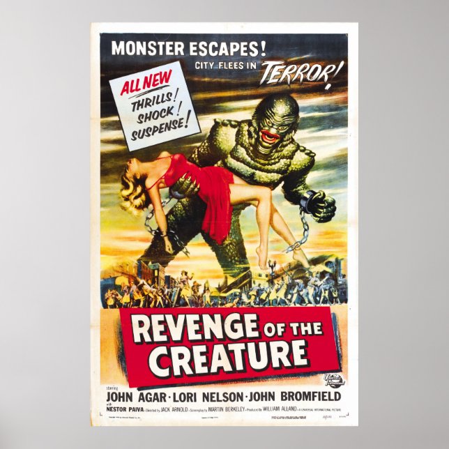 Die Rache des klassischen Horror-Posters von 1955 Poster (Vorne)