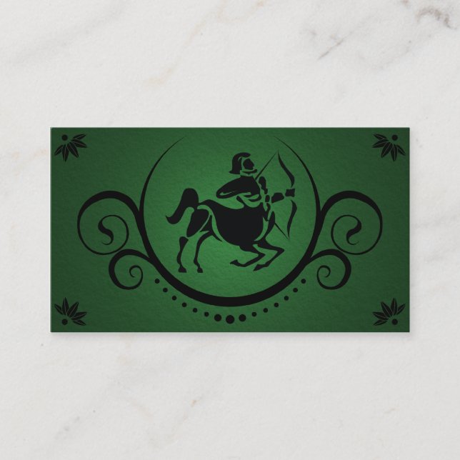 die Raffinerien der Bogenschützen Visitenkarte (Vorderseite)