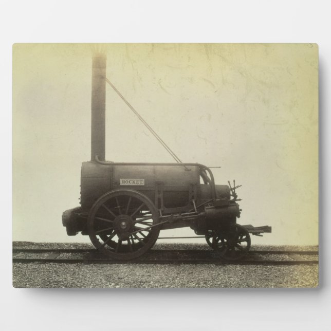 Die "Rakete" von George Stephenson (1781-1 Fotoplatte (Vorderseite)