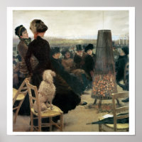Die Rassen von Auteuil, Teil eines Triptychons (Öl