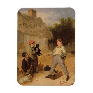 Die Ratten-Falle (Öl auf Platte) Magnet