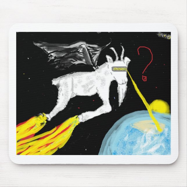 Die Raum-Ziege Mousepad (Vorne)