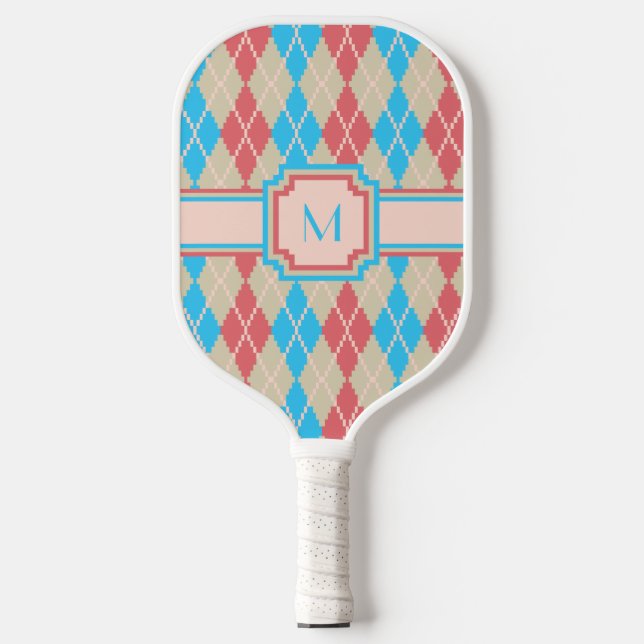 Die Raute am Strand Pickleball Schläger (Vorderseite)