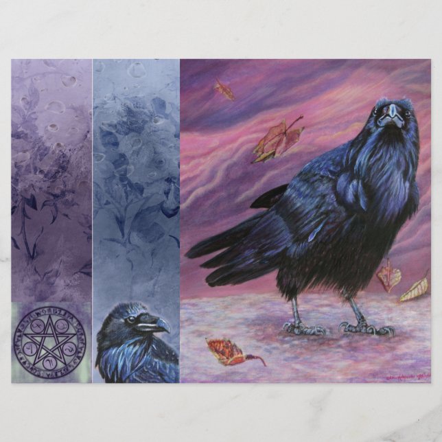 Die Raven Junk Journal-Seite (Vorderseite)