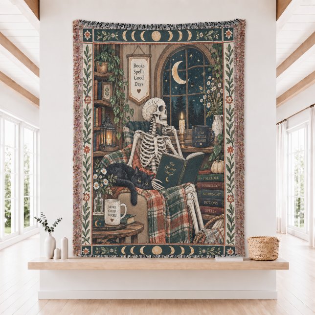 Die Reader Tarot Card Woven Decke  (Von Creator hochgeladen)