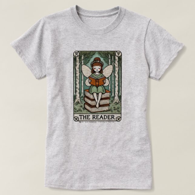 Die Reader-Tarot-Karte T-Shirt (Design vorne)